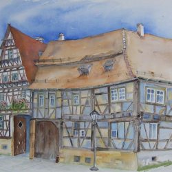 blaues Haus in Derdingen