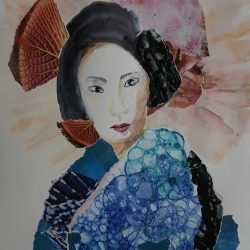 geisha_40x30_mixed_media
